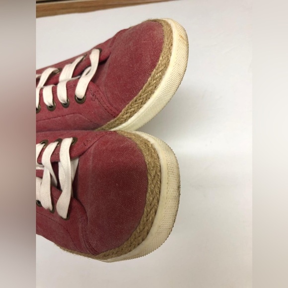 Vionic Womens Hattie Sneaker Cherry Canvas Size 8.5 - Picture 5 of 9
